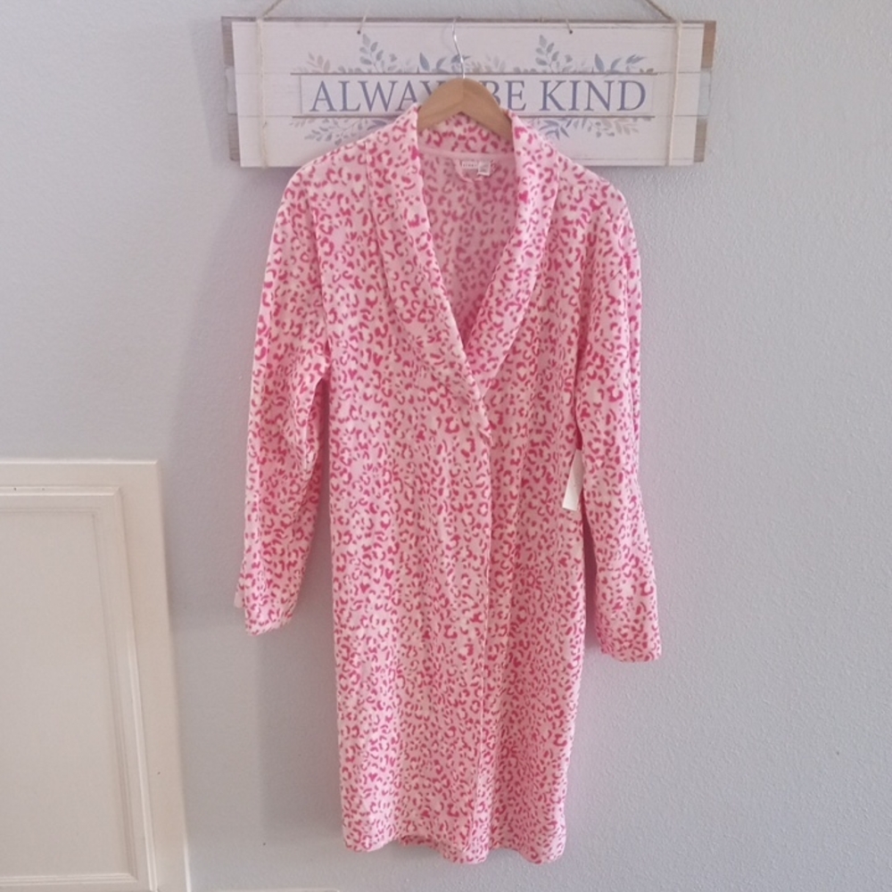 PINK Leopard Print Robe